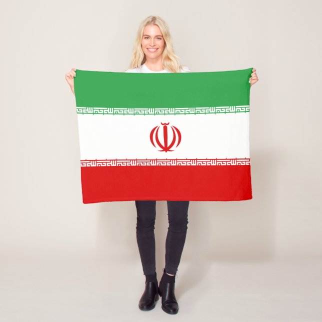 Iran-Flagge Fleecedecke (Beispiel)