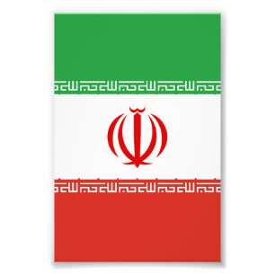 Iran-Flagge Fotodruck