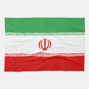 Iran-Flagge Geschirrtuch