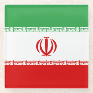 Iran-Flagge Glasuntersetzer