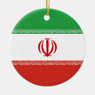 Iran-Flagge Keramik Ornament