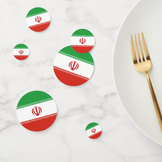 Iran-Flagge Konfetti (Gruppe)
