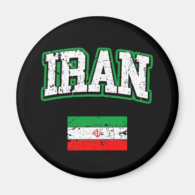 Iran-Flagge Magnet (Vorne)