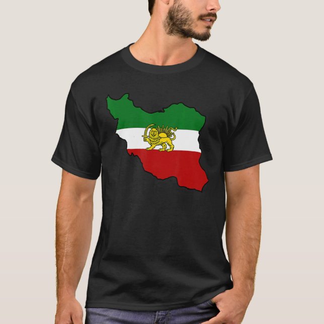 Iran-Flagge mit dem Iran T-Shirt (Vorderseite)