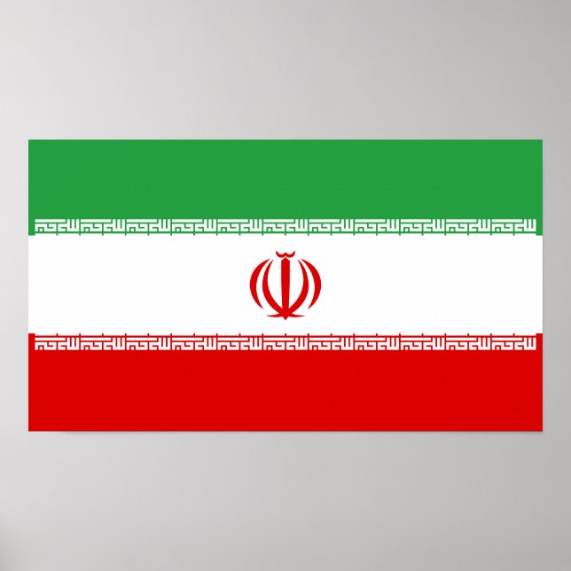 Iran-Flagge Poster (Vorne)