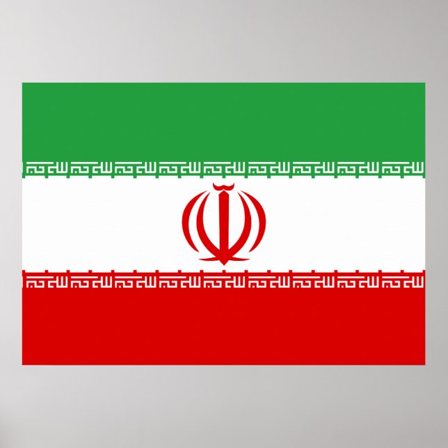 Iran-Flagge Poster (Vorne)