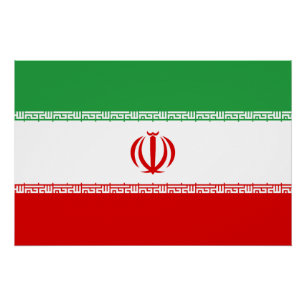 Iran-Flagge Poster