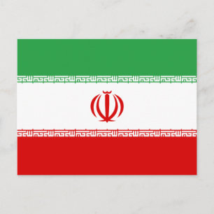 Iran-Flagge Postkarte