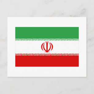 Iran-Flagge Postkarte