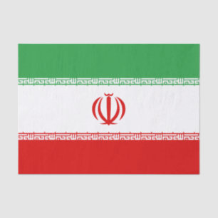 Iran-Flagge Seidenpapier