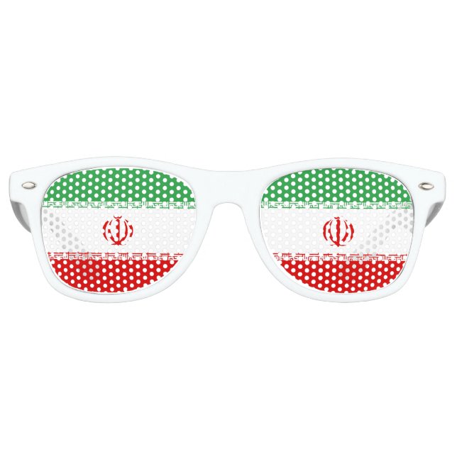 Iran-Flagge Sonnenbrille (Vorderseite)