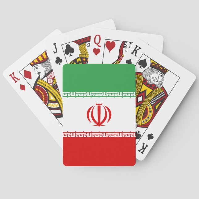 Iran-Flagge Spielkarten (Rückseite)