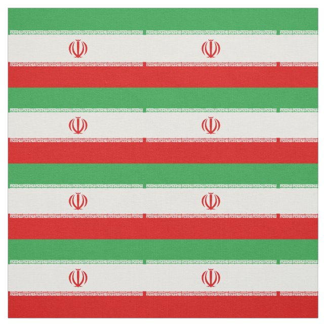 Iran-Flagge Stoff (Muster)