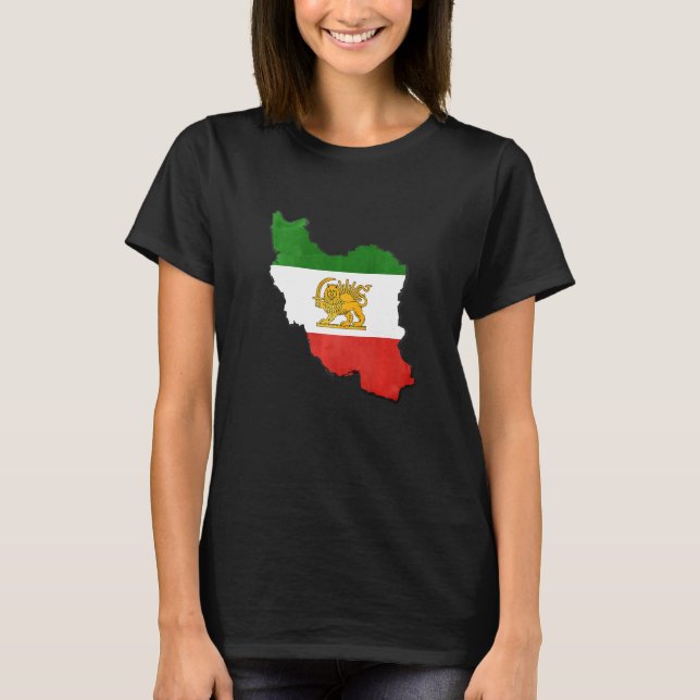 Iran-Flagge T-Shirt (Vorderseite)