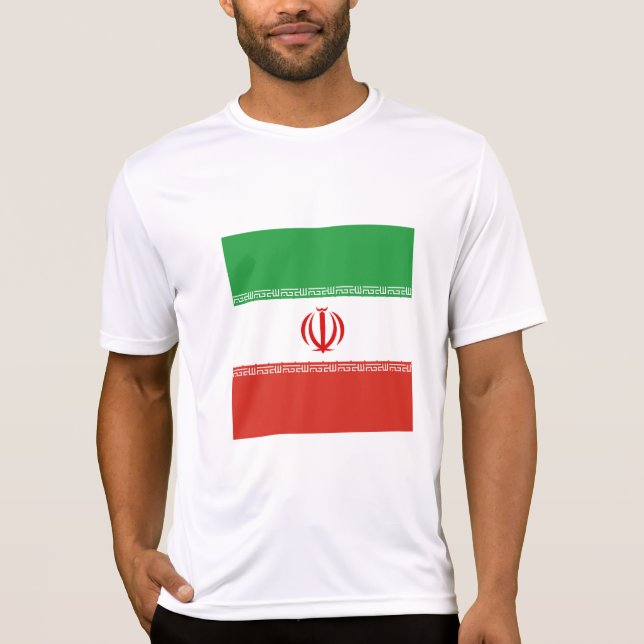Iran-Flagge T-Shirt (Vorderseite)