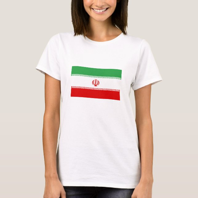 Iran-Flagge T-Shirt (Vorderseite)