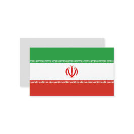 Iran-Flagge Visitenkarte