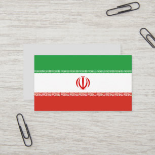 Iran-Flagge Visitenkarte