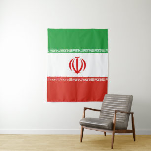 Iran-Flagge Wandteppich