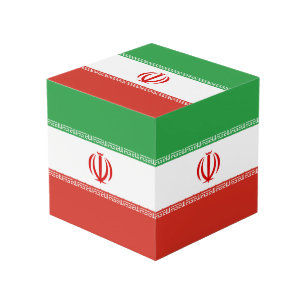 Iran-Flagge Würfel