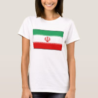 Iran-Flagge x Karte T - Shirt