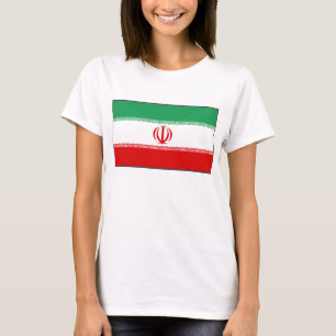 Iran-Flagge x Karte T - Shirt