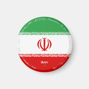 Iran-Flaggen-Magnet Magnet
