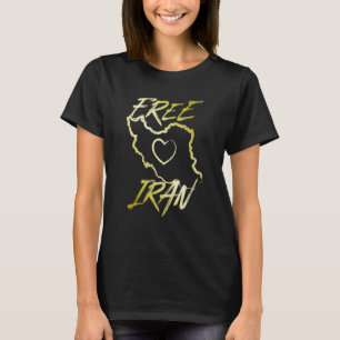 Iran Freier Iran Herz Persische Freiheit iranische T-Shirt