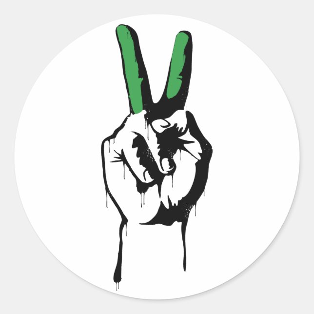 Iran-Friedenskleber Runder Aufkleber (Vorderseite)