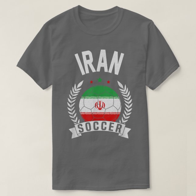 Iran Fußball-Unterstützerteam Jersey iranische Fla T-Shirt (Design vorne)
