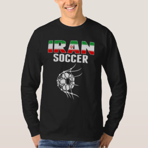Iran Fußballball Im Netz Tor Iranischer Fußball B T-Shirt