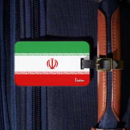 Iran Gepäckmarken, patriotische iranische Flagge Gepäckanhänger