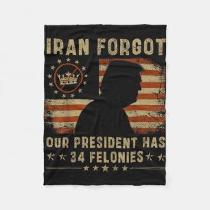 Iran hat vergessen, dass der Präsident 34 Verbrech Fleecedecke