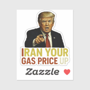 Iran hebt euren Gaspreis Aufkleber