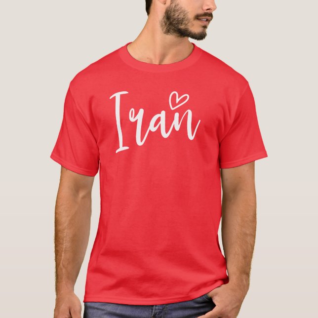 Iran Herz Frauen Liebe Iran T-Shirt (Vorderseite)