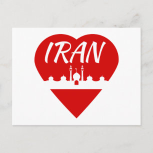Iran Herz Postkarte