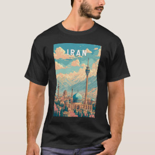 Iran Illustration Reise Kunst Vintage T-Shirt
