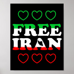 Iran _ iran Herz persische Zitate _ Freiheit für I Poster