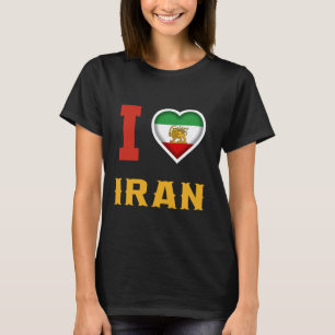 Iran, Iran Löwensonnenflagge, Persisch, Iranische T-Shirt