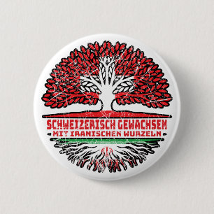 Iran Iranisch Schweiz Baum Wurzel und Schweizer Sc Button