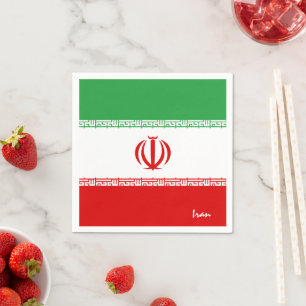 Iran/iranische Fahnen-Party-Mode /Sportfans Serviette