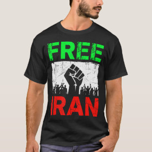 Iran iranische Flagge Löwe Grafik Kunst T-Shirt