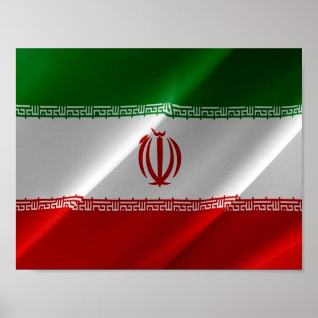 Iran - iranische Flagge - Poster (Vorne)