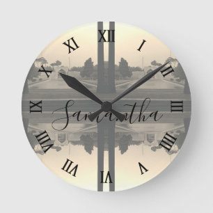 Iran Isfahan Chehel-Sotun-Palast 1970 Runde Wanduhr