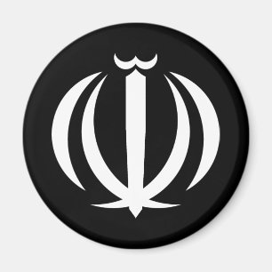 Iran Landesflagge Symbol Emblem Wappen Magnet