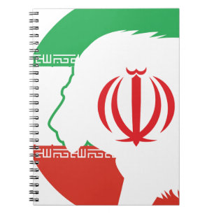 Iran Lion Nationale iranische Tierflagge Notizblock
