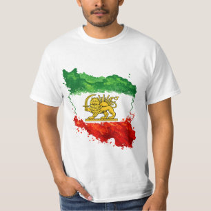 Iran Löwe & Sonne T-Shirt   Persisch Shir o Khorsh