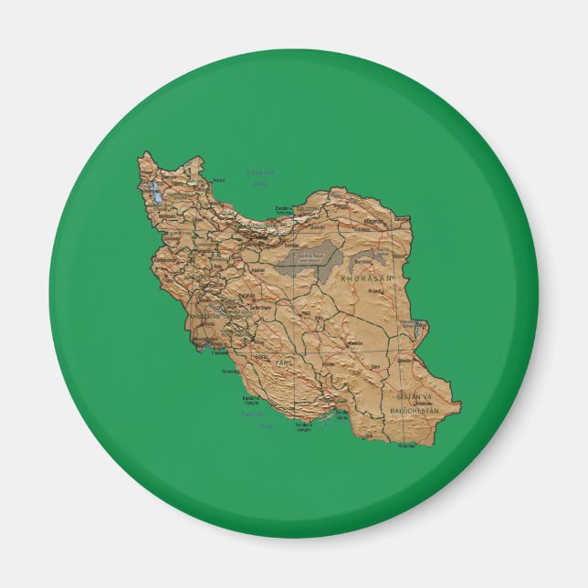 Iran Map Magnet (Vorne)