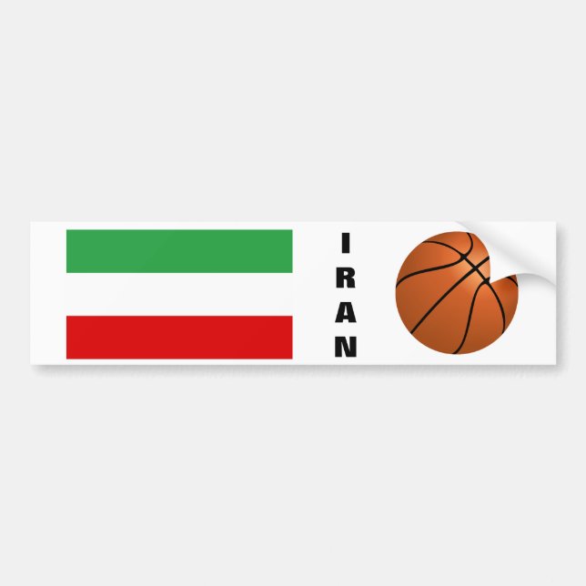Iran National Basketball Team Autoaufkleber (Vorne)