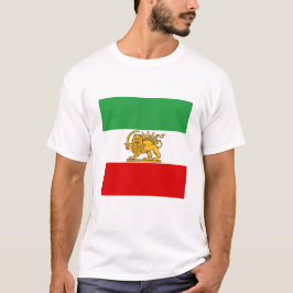 Iran, persische Flagge mit Löwen, Schah des Iran T-Shirt